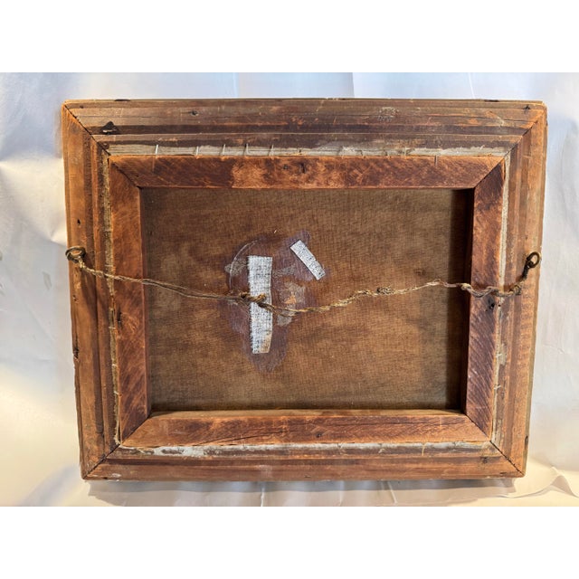 Blue 19th Century Italian Pastoral Landscape Painting For Sale - Image 8 of 8