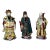 Vintage Chinoiserie Chinese Emperor Figurines - Set of 3 For Sale