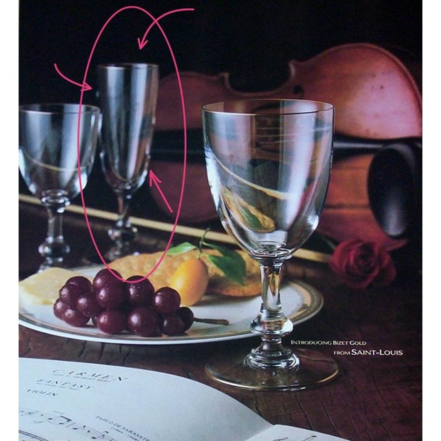 Saint-Louis Crystal Champagne Glasses For Sale - Image 9 of 12