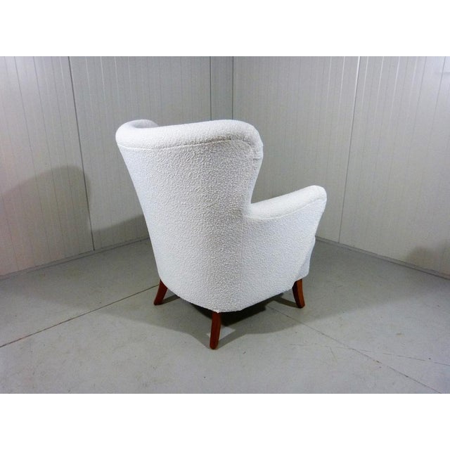 1950s Boucle Lounge Chair, Sweden, 1950s For Sale - Image 5 of 16