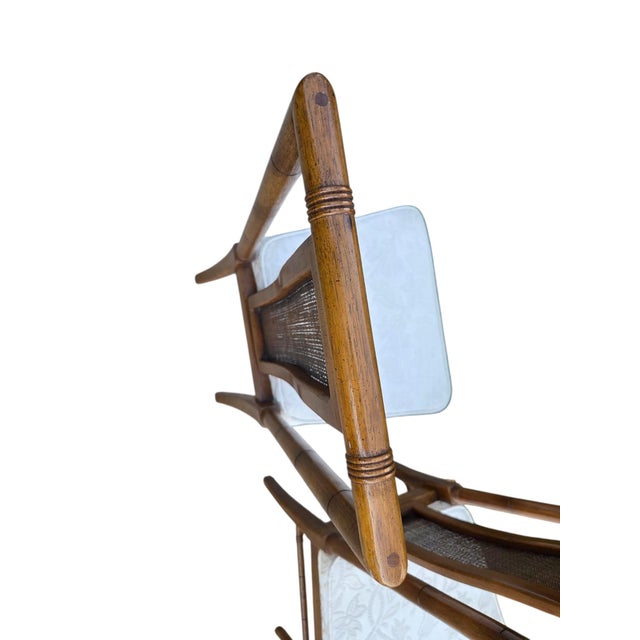 Thomasville Vintage Faux Bamboo Cane High Back Dining Chairs Regency Pair For Sale In Philadelphia - Image 6 of 17