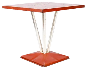 French Tolix Model 1116.1 Outdoor Dining Table, 1950s