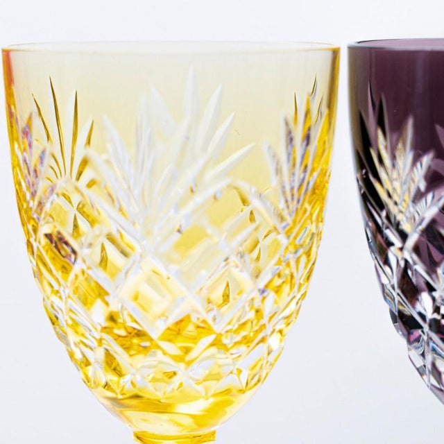1960s Ice Crystal Glasses attributed to Sèvres, France, 1960, Set of 6 For Sale - Image 5 of 10