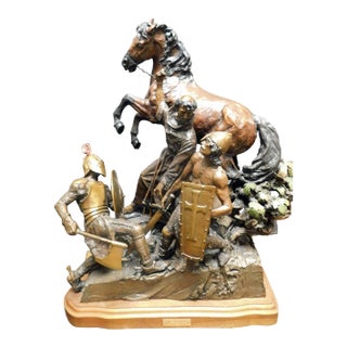 Share Lorenzo Ghiglieri "St. Francis" Bronze Sculpture Signed &Numbered 1982 For Sale