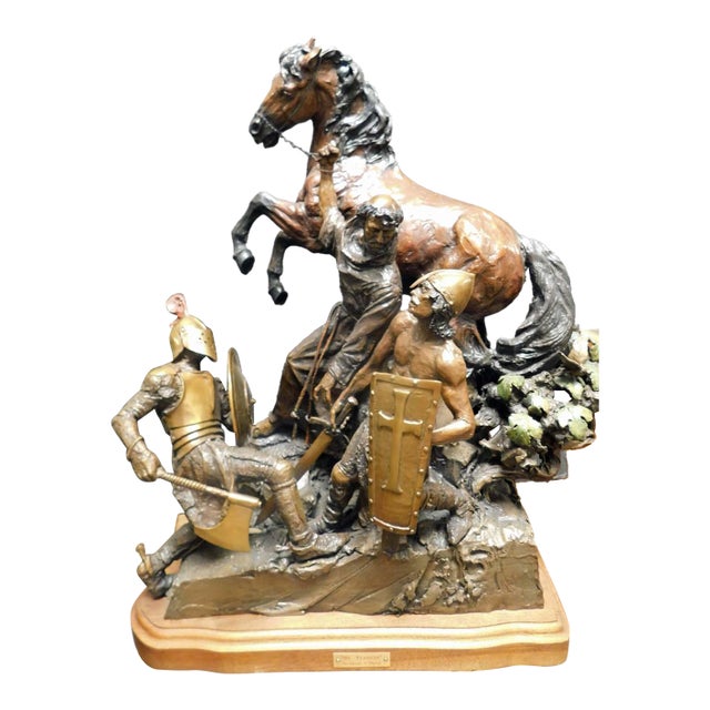 Share Lorenzo Ghiglieri "St. Francis" Bronze Sculpture Signed &Numbered 1982 For Sale