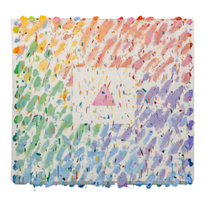 Elfi Schuselka "Triangle in 5" Mixed Media on Mesh