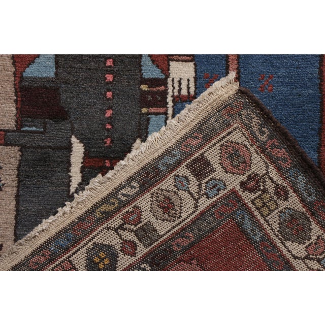 Late 19th Century Hand-Knotted Lori Persian Rug in Brown Pictorial Pattern For Sale - Image 5 of 5