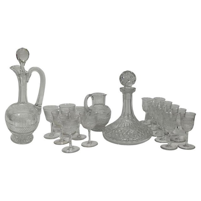 Crystal Cut Glass and Decanter Set from Webb Corbett, 1960s For Sale - Image 10 of 10