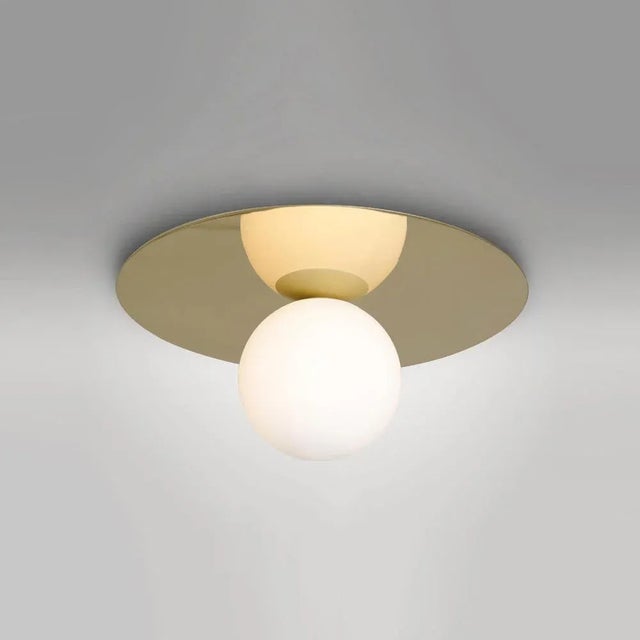 Not Yet Made - Made To Order Large Plate and Sphere Ceiling Light by Atelier Areti For Sale - Image 5 of 8