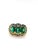 Bochic “Capri” Vintage Natural Diamond & Emerald Retro Ring Set In 18K Gold & Silver For Sale In New York - Image 6 of 13