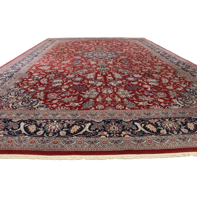 Chinese Vintage Persian Tabriz Rug - 11'11 x 17'11 For Sale - Image 3 of 9