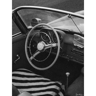 "Beach Benz 190sl" - Limited Edition Fine Art Photo - Vertical 24"x36" - Black and White Vintage Mercedes Benz Photo by Kristen M Brown For Sale