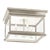 Chapman & Myers for Visual Comfort Signature Club Large Square Flush Mount in Antique Nickel with Clear Glass For Sale