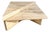 Vintage Italian Travertine Low Triangular Nesting Coffee Tables, 1970s, Set of 2 For Sale