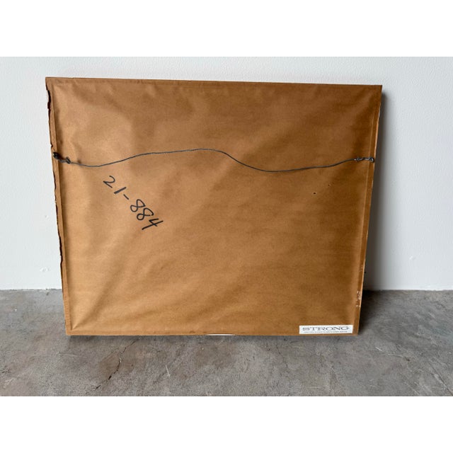 1980's Vintage " Riddle II " Mixed Media Art Work by C. Dunlap for Harris Strong For Sale - Image 9 of 9