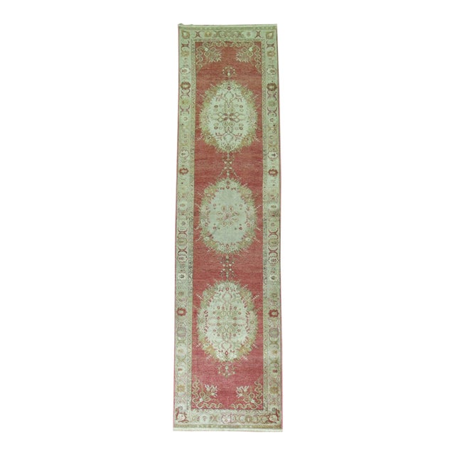 Vintage Traditional Turkish Runner - 3' x 12'8" For Sale