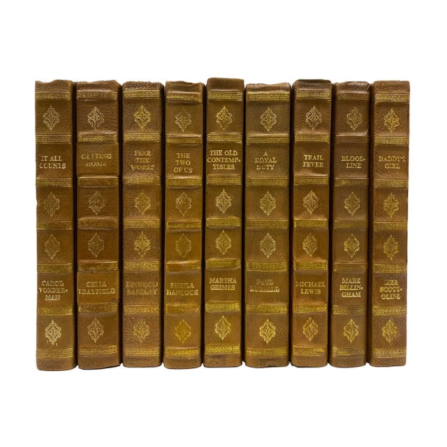 One linear foot of rebound leather books (7-9 Books). All books are published between 1980 to current. Includes a variety...