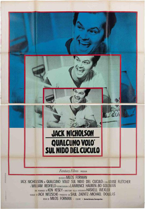 Vintage Italian One Flew Over the Cuckoos Nest Poster, 1975
