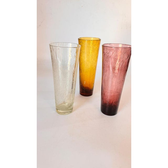 Cocktail Glasses from Biot, 1970, Set of 3 For Sale - Image 3 of 11