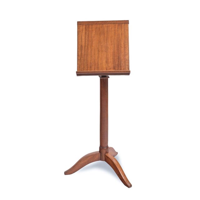 Antique Music Stand in Walnut, 1840 For Sale - Image 9 of 9