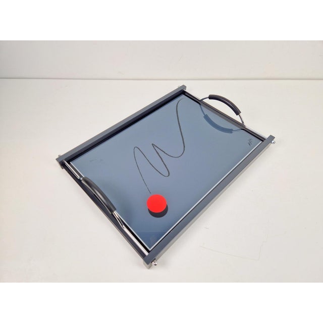 1990s Vintage Postmodern Abstract Tray from Axis, Paris, 1980s For Sale - Image 5 of 8