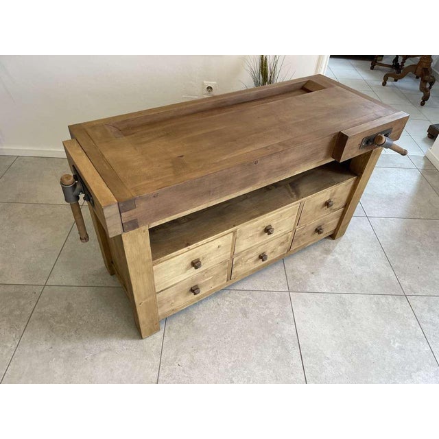 Narrow Workbench with Drawers For Sale - Image 14 of 18