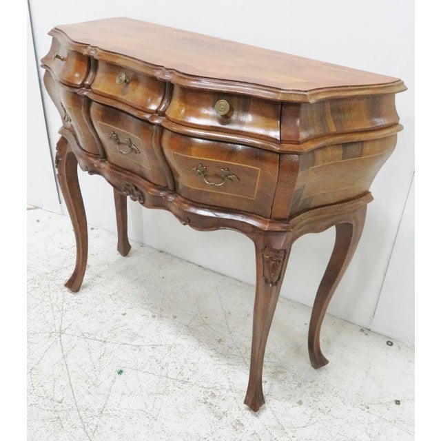 Borghesani Italian Burl Commode For Sale - Image 5 of 8