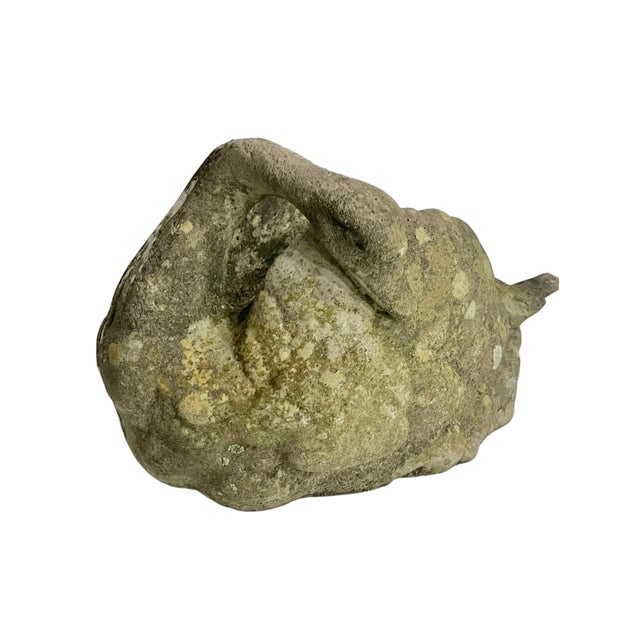 A charming vintage English swan planter with a beautifully weathered, natural surface and sculptural silhouette. This...