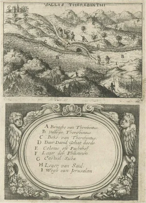 A. Gonsales, Illustration of the Valley of Terebinthus in Arabia, 1673, Print