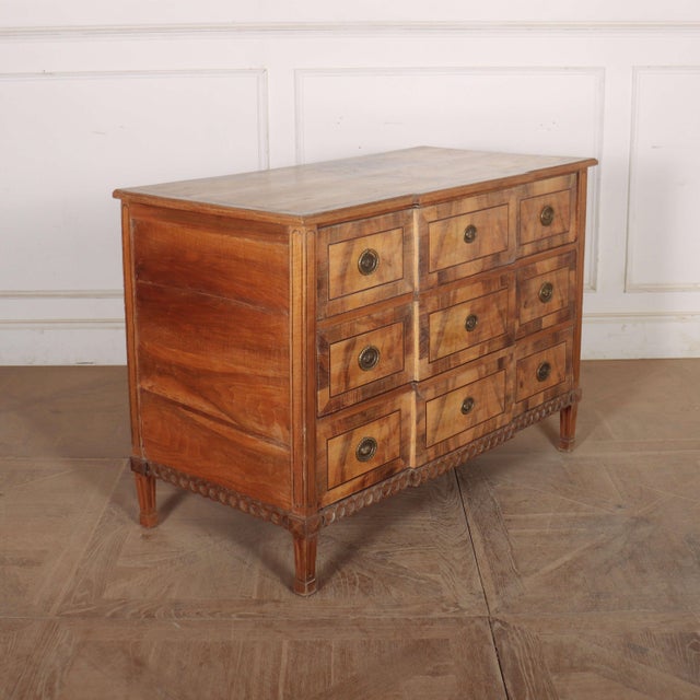 Wood Austrian Breakfront Commode in Walnut For Sale - Image 7 of 12
