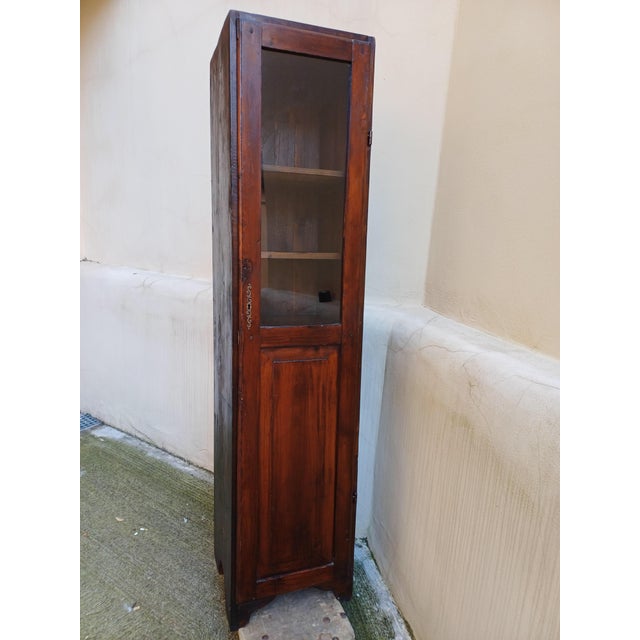 Antique Tuscan Chestnut Display Cabinet, Early 20th Century For Sale - Image 14 of 14