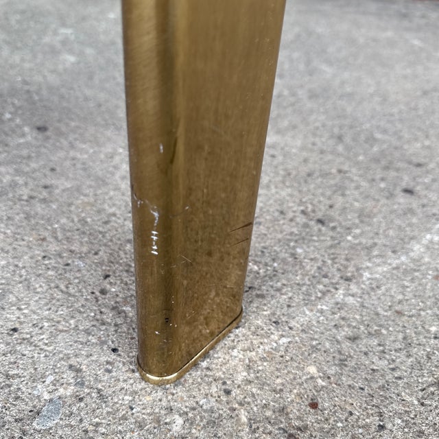 Brass and Glass Coffee Table by Widdicomb in the Style of Mastercraft For Sale In Cleveland - Image 6 of 8