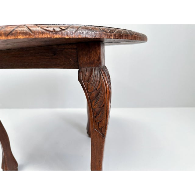 Wood Vintage Wooden Tripod Side Table or Plant Stand, 1890s For Sale - Image 7 of 9
