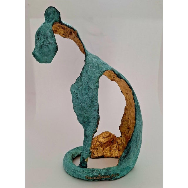 Antonio Giancaterino, The Cat, Bronze Sculpture, 2019 For Sale - Image 6 of 6