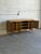 Beautiful vintage Danish oak sideboard / cabinet in style of Henning featuring stunning Brutalist-style carved doors...