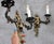 Brown Vintage Baroque Sconces in Brass, 1950s, Set of 2 For Sale - Image 8 of 10