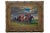 A dynamic 19th-century oil on canvas by Salvator Domingo depicting jockeys on horseback racing across an open landscape...