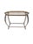 Transitional Scalloped Brass-Edged Tray Top Accent / Side Table For Sale - Image 3 of 10