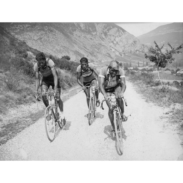 Tour De France, 1950 The three leaders, French cyclists Georges Meunier (left), Raphael Geminiani (centre) and Pierre...