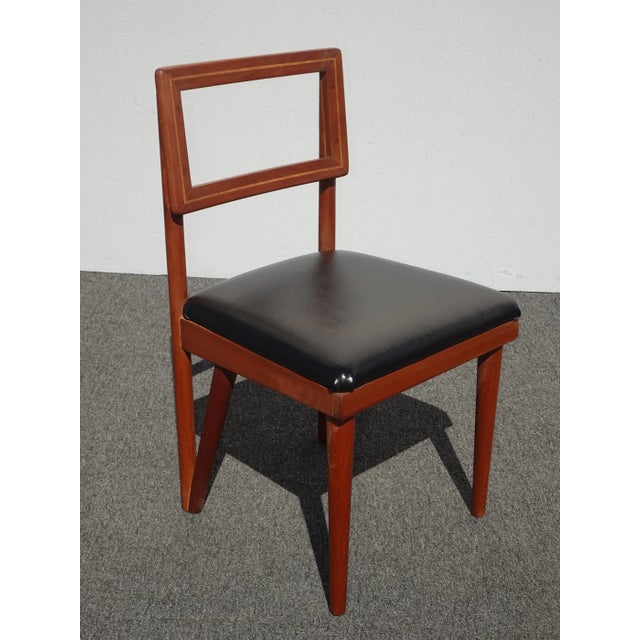Vintage Mid Century Danish Modern Black Side Chair For Sale - Image 4 of 13