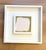 Acrylic on cradled wood panel, framed in a duo style white wooden frame, 13 x 13 x 1.5. Back wired, ready to hang. Signed...