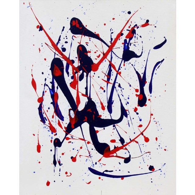 Abstract Composition, 1985, Acrylic on Canvas For Sale - Image 4 of 4