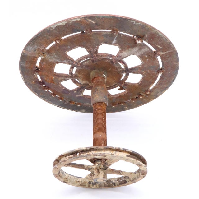 Early 20th Century Antique Mechanical Brass Elevator Floor Indicator Dial For Sale - Image 5 of 6