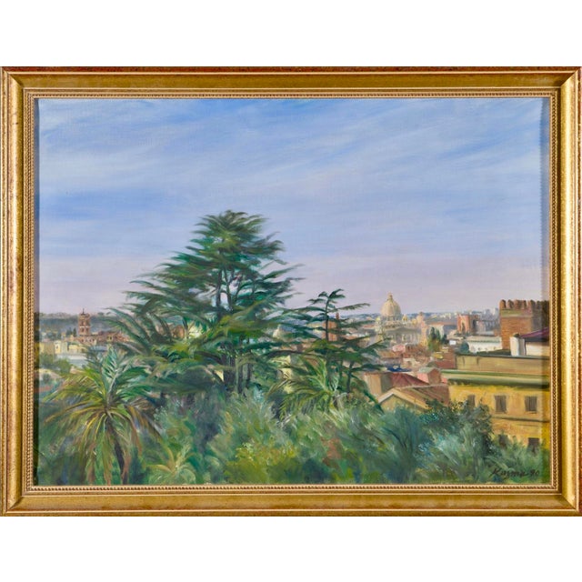 Stephen Kuzma, Landscape of Rome Painting, 1990, Oil on Canvas For Sale - Image 12 of 14