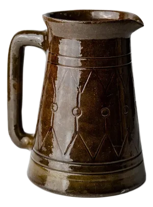 Vintage Ceramic Jug or Vase with Handle by Urbano Fontana, Italy, 1970s