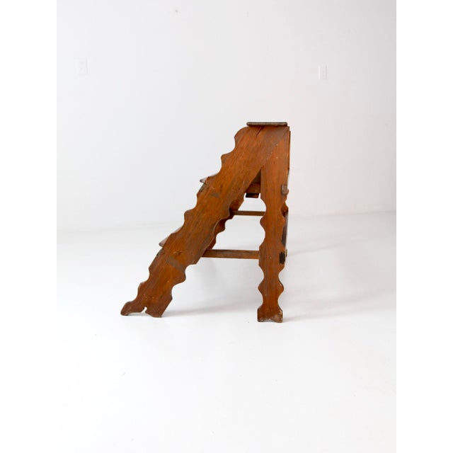 Vintage Wooden Plant Stand Riser For Sale - Image 9 of 10