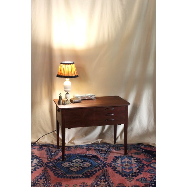 1960s Midcentury Modern Scandinavian Sewing Table For Sale - Image 14 of 14