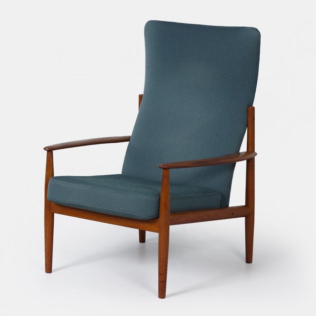 Wood Danish Armchair by Grete Jalk for France & Son, 1960s For Sale - Image 7 of 10