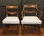 Circa 1830 William IV period set of 8 dining chairs, English. Carved mahogany in Greco-Roman taste. 2 arms & 6 sides. The...