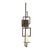A steel-framed vertical sconce, 30 inches tall and only 6 inches wide, that pulls light downward in a single clean line....